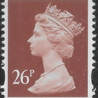 Y1691  26p 2B  red-brown blue fluor  Harrison  sheet stamp. U/M (MNH)