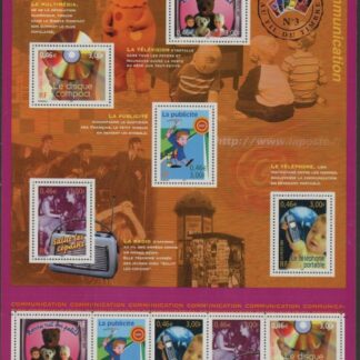 2001 France MS3710 Forms of Communication Sheet U/M (MNH)