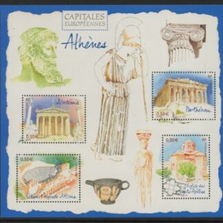 2004 France MS.4002 European Capitals Athens Mini Sheet. U/M (MNH)