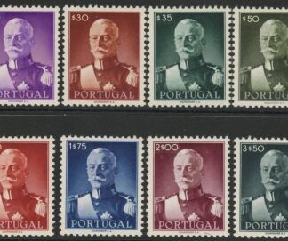 1945 Portugal SG.977-84 President Carmona. 8 values. U/M (MNH)