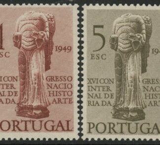 1949 Portugal SG.1029-30 16th Congress History of Art. 2 values. U/M (MNH)