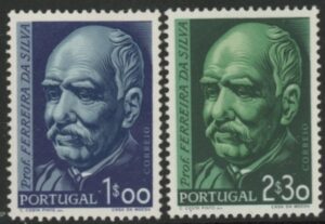 1956 Portugal SG.1134-5 Birth Centenary of Ferreira Da Silva. 2 values. U/M (MNH)