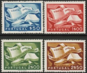 1954 Portugal SG.1112-5. People's Education Plan. 4 values. U/M (MNH)