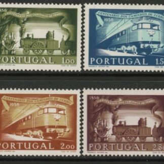 1956 Portugal SG.1136-9.  Centenary of Portuguese Railways. 4 values. U/M (MNH)