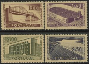 1952 Portugal SG.1071-4 Centenary of Public Works. U/M (MNH)