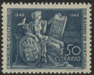 1946 Portugal SG.997 Centenary of Bank of Portugal. U/M (MNH)