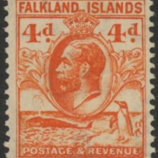 1932 Falkland Islands - SG.120  4d orange perf 14.  M/M