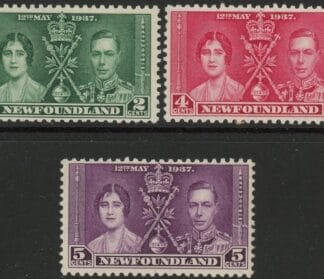 1937 Newfoundland   SG.254-6  Coronation set 3 values U/M (MNH)