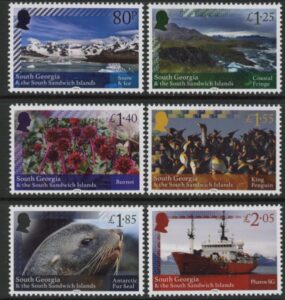 2024 South Georgia. SG.841-6 Tartan. set 6 values. U/M (MNH)