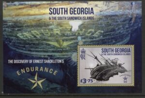2024 South Georgia. MS.855  Discovery of Shackleton's Endurance. Mini Sheet. U/M (MNH)