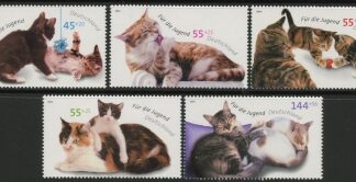 2004 Germany SG.3272-6 Cats Set of 5 values U/M (MNH)