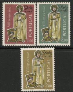 1960 Portugal SG.1216-8 Stamp Day Set of 3 values U/M (MNH)