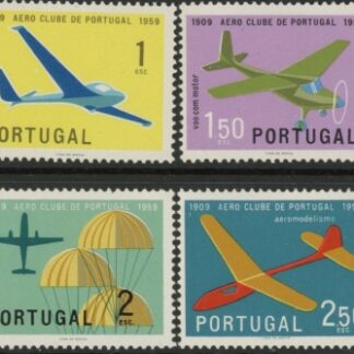 1960 Portugal SG.1169-72 50th Anniv of Aero Club Set of 4 values U/M (MNH)