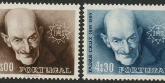 1960 Portugal SG.1173-4 Death Cent of Padre Cruz Set of 2 valuves U/M (MNH)