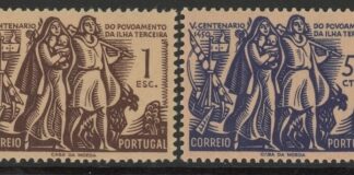 1951 Portugal SG.1053-4 500th Anniv of Colonization of Azores Set of 2 values U/M (MNH)