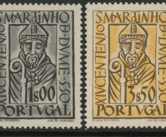 1953 Portugal SG.1094-5 14th cent. Landing on Iberian Peninsula. set 2 values U/M (MNH)