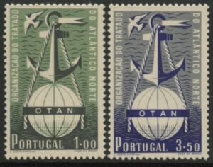 1952 Portugal SG.1065-6 3rd Anniv. of NATO. set 2 values U/M (MNH)