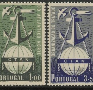 1952 Portugal SG.1065-6  3rd Anniv. of NATO. set 2 values U/M (MNH)