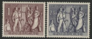 1951 Portugal SG.1055-6 25th Anniv. of National Revolution. set 2 values U/M (MNH)