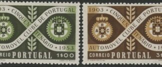 1953 Portugal SG.1098-9  50th Anniv. of Portuguese Automobile Club. set 2 values U/M (MNH)