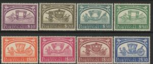 1952 Portugal SG.1057-64 National Coach Museum . set 8 values U/M (MNH)