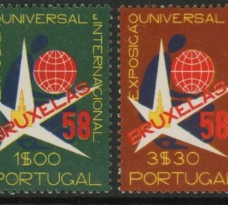 1958 Portugal SG.1148-9 Brussels Int. Exhibition . set 2 values U/M (MNH)