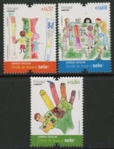 2012 Portugal. SG.4003-5 Childrens Drawings. set 3 values U/M (MNH)