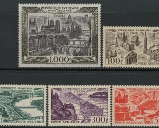 1949-1950 France SG.1055-9 Air Set of 5 values U/M (MNH)