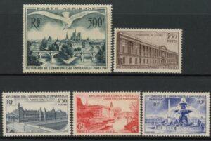 1947 France SG.1009-13 UPU Congress Set of 5 values mounted mint