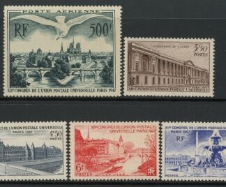 1947 France SG.1009-13 UPU Congress Set of 5 values mounted mint