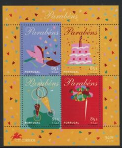 2001 Portugal. MS.2859 Greetings mini sheet. U/M (MNH)