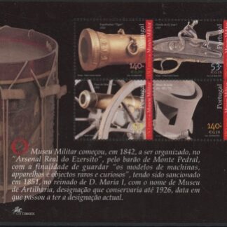 2001 Portugal MS.2869 150th Anniv of Military Museum. mini sheet. U/M (MNH)