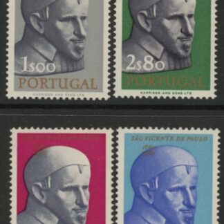 1963 Portugal SG.1227-30 Death Anniv of St. Vincent De Paul Set of 4 values U/M (MNH)