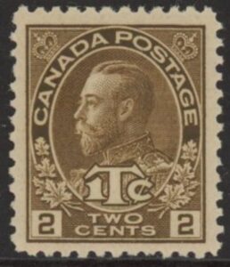 1916 Canada  SG.239  2c Yellow-brown die II  U/M  (MNH)