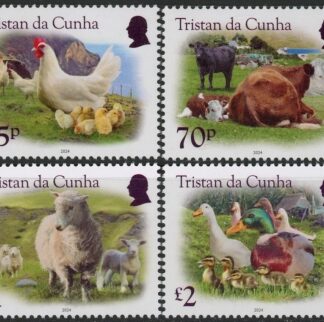 2024 Tristan Da Cunha. SG.TBA  - Farm Animals. set 4 values U/M (MNH)