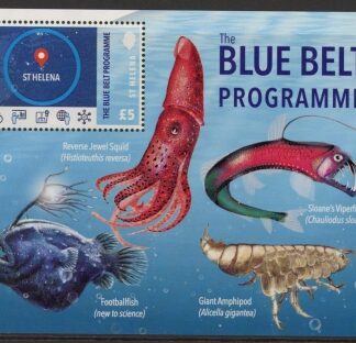 2024 St Helena. SG.TBA. Blue Belt Programme. Mini Sheet. U/M (MNH)