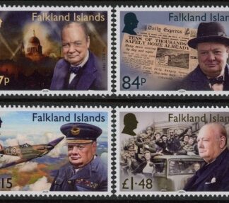 2024 Falkland Islands. SG.1581-4 150th Anniv. Birth of Sir Winston Churchill. set 4 values. U/M (MNH)