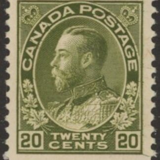 1912  Canada  SG.212  20c olive green. mounted mint.