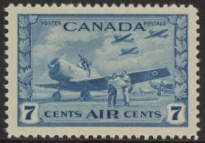 1943 Canada SG.400 7c blue unmounted mint (MNH)
