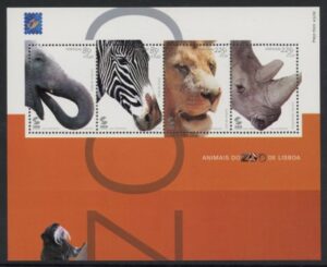 2001 Portugal MS2876 Lisbon Zoo Mini Sheet U/M (MNH)
