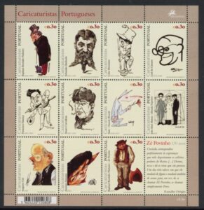 2005 Portugal SG.3248-58 Caricaturists Sheetlet U/M (MNH)