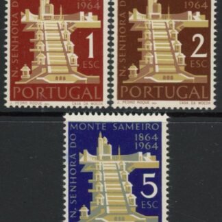 1964 Portugal SG.1246-8 Cent of Sameiro Shrine Set of 3 values U/M (MNH)