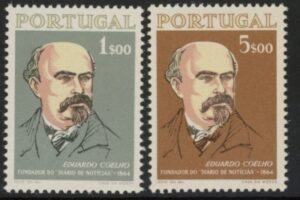 1964 Portugal SG.1258-9 Cent of Diario De Noticias Set of 2 values U/M (MNH)