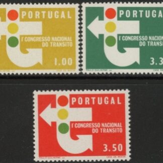 1965 Portugal SG.1260-2 1st National Traffic Congress Set of 3 values U/M (MNH)