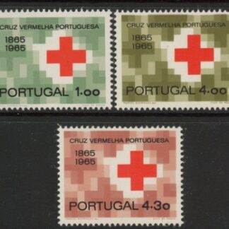 1965 Portugal SG.1273-5 Cent of Portugese Red Cross Set of 3 values U/M (MNH)