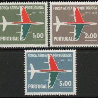 1965 Portugal SG.1279-81 50th Anniv of Portugese Air Force Set of 3 values U/M (MNH)