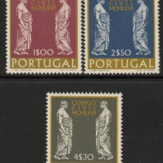 1967 Portugal SG.1319-21 New Civil Law Code Set of 3 values U/M (MNH)