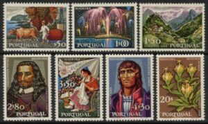 1968 Portugal SG.1346-52 Lubrapex Set of 7 values U/M (MNH)