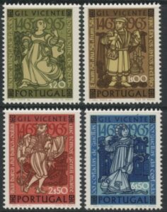 1965 Portugal SG.1282-5 Birth Anniv of Gil Vicente Set of 4 values U/M (MNH)