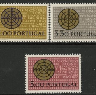 1966 Portugal SG.1286-8 Civilisation Congress Set of 3 values U/M (MNH)